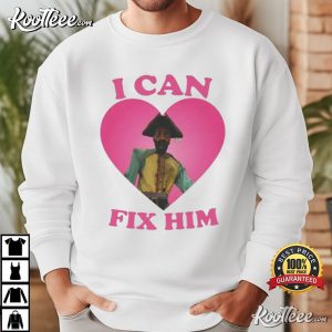 I Can Fix Him Robert Bobroczkyi As Pirate Clark Pink Heart T Shirt (3)