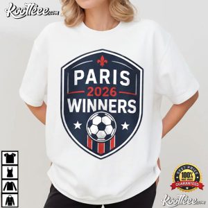 Paris 2026 Winners Football Fan Champions France Victory T Shirt (2)