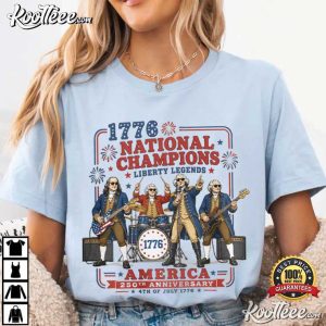 Patriotic July 4th 1776 National Champions Founding Fathers T Shirt (4)