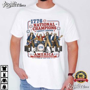 Patriotic July 4th 1776 National Champions Founding Fathers T Shirt (1)