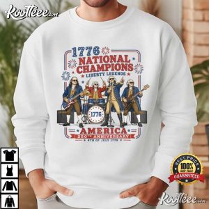Patriotic July 4th 1776 National Champions Founding Fathers T Shirt (2)