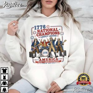 Patriotic July 4th 1776 National Champions Founding Fathers T Shirt (3)