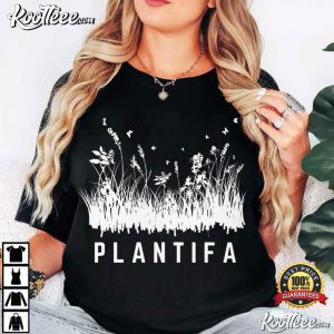 Wildflowers And Butterflies Plantifa T Shirt (4)