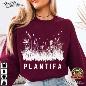 Wildflowers And Butterflies Plantifa T Shirt (1)
