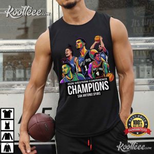 San Antonio Spurs Champions Western Conference NBA Fan Gear T Shirt (4)