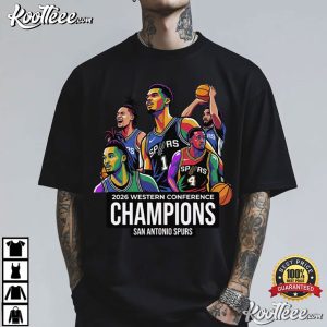 San Antonio Spurs Champions Western Conference NBA Fan Gear T Shirt (1)