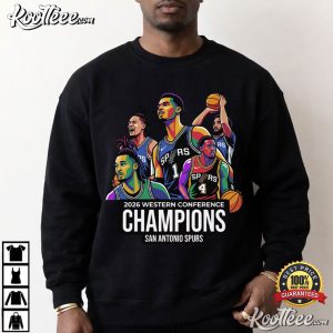 San Antonio Spurs Champions Western Conference NBA Fan Gear T Shirt (2)