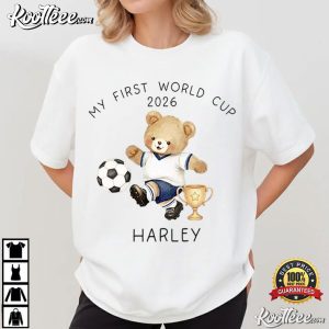 My First World Cup 2026 Personalised Football Teddy T Shirt (2)