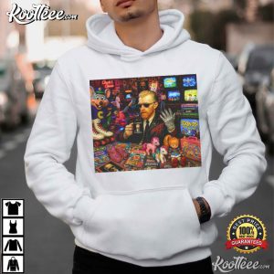 Neon Game Collage Graphic Whimsical Streetwear Art Retro T Shirt (4)