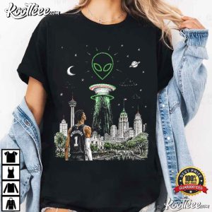 Wemby Alien San Antonio Basketball Graphic T Shirt (4)