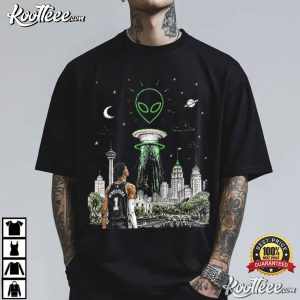 Wemby Alien San Antonio Basketball Graphic T Shirt (1)