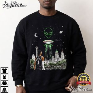 Wemby Alien San Antonio Basketball Graphic T Shirt (2)