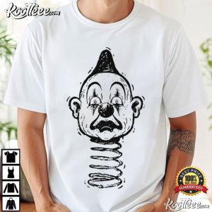 Creepy Clown Vintage Horror Weirdcore Art Halloween T-Shirt