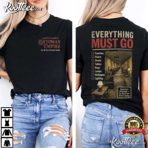Cap'n Clark's Ottoman Empire Everything Must Go Creepy Furniture Store T Shirt (2)