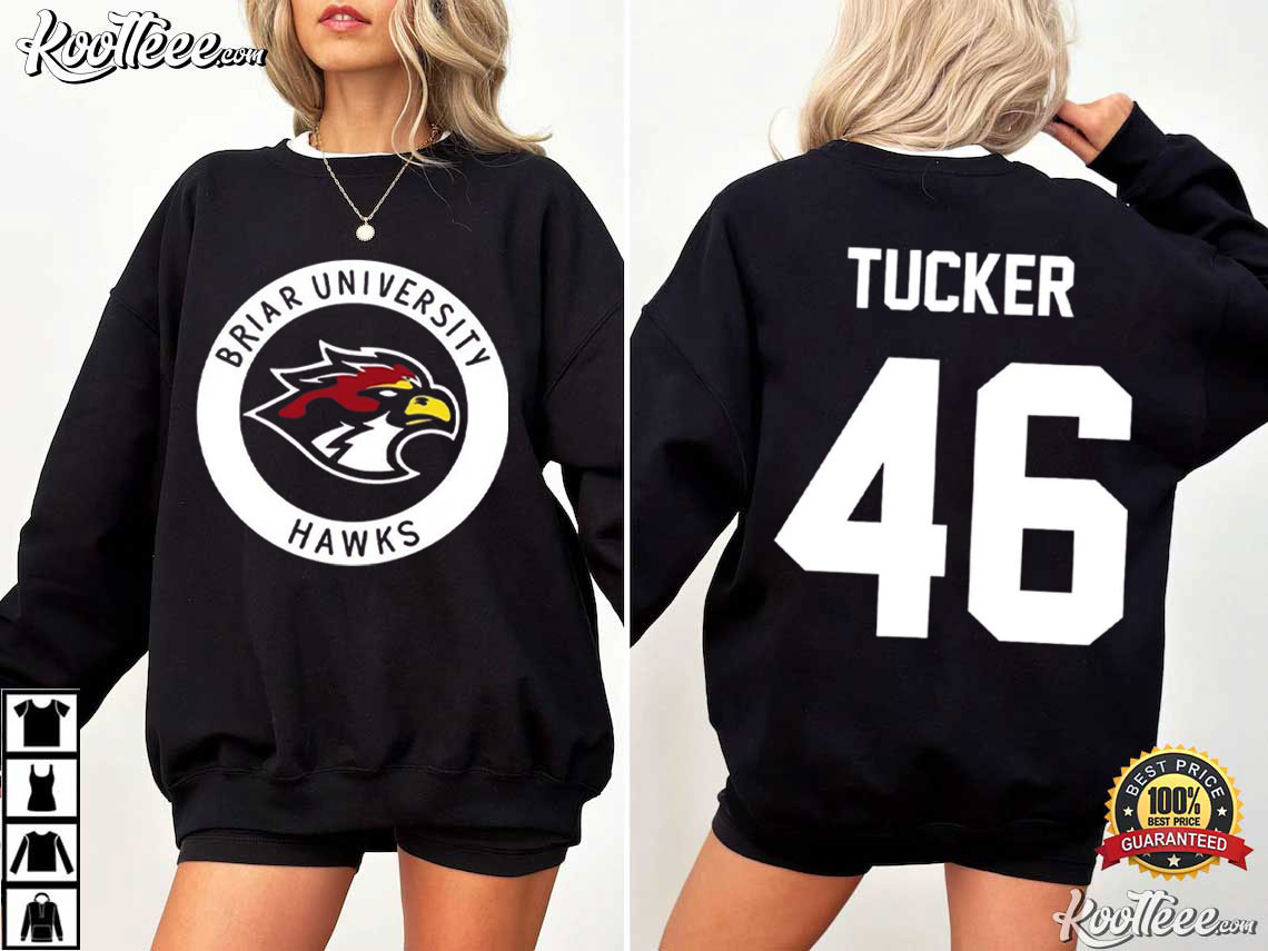 Off Campus Briar U Hawks Hockey Custom Name Number T-Shirt Off Campus Briar U Hawks Hockey Custom Name Number T-Shirt