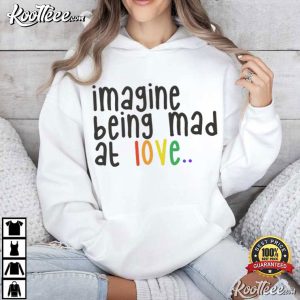 Imagine Being Mad At Love Pride Rainbow Equality T Shirt (1)