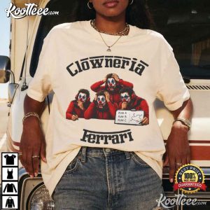 Clowneria Ferrari Clown Quartet Funny T-Shirt Clowneria Ferrari Clown Quartet Funny T Shirt (4)