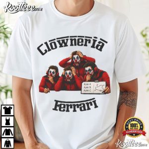 Clowneria Ferrari Clown Quartet Funny T Shirt (1)