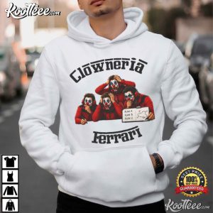 Clowneria Ferrari Clown Quartet Funny T-Shirt Clowneria Ferrari Clown Quartet Funny T Shirt (3)