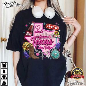 She's From Texas Country Southern Chic 4th Of July Party T-Shirt She's From Texas Country Southern Chic 4th Of July Party T Shirt (2)