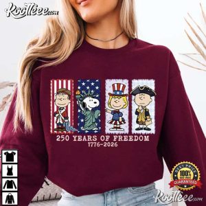 Snoopy America 250th Anniversary Patriotic USA 4th Of July T Shirt (4)