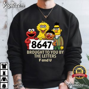 Anti Trump 8647 Sesame Street Style Political Activist T Shirt (2)
