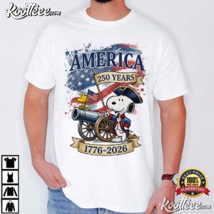 Snoopy America 250th Anniversary Peanuts 1776 2026 Patriotic T Shirt (1)