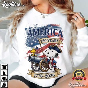 Snoopy America 250th Anniversary Peanuts 1776 2026 Patriotic T-Shirt Snoopy America 250th Anniversary Peanuts 1776 2026 Patriotic T Shirt (2)