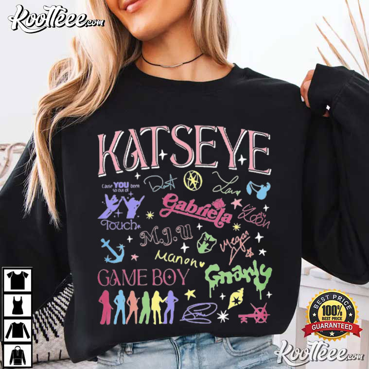 Katseye Korean Pop Girl Group Beautiful Chaos Concert T-Shirt Katseye Korean Pop Girl Group Beautiful Chaos Concert T-Shirt