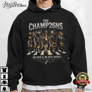 San Antonio Basketball Champions Silver And Black Rises Fan T Shirt (4)