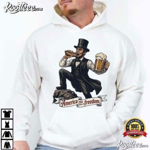 Abraham Lincoln Freedom Wieners America 250th Patriotic T-Shirt Abraham Lincoln Freedom Wieners America 250th Patriotic T Shirt (2)