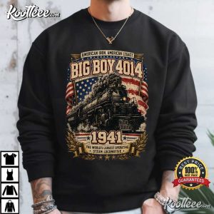 Big Boy 4014 Train USA 250th Anniversary Patriotic American Steam Locomotive T Shirt (1)