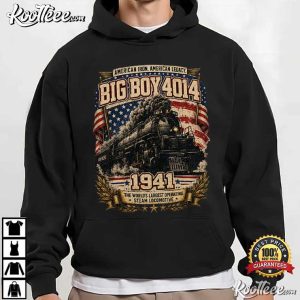Big Boy 4014 Train USA 250th Anniversary Patriotic American Steam Locomotive T Shirt (2)