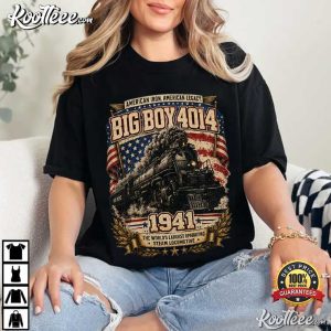 Big Boy 4014 Train USA 250th Anniversary Patriotic American Steam Locomotive T Shirt (3)