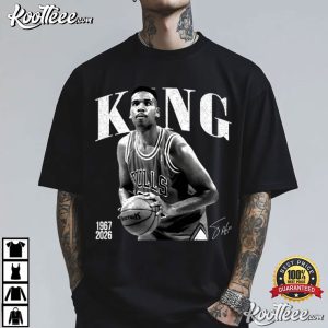Stacey King Chicago Basketball Vintage Sport T Shirt (1)