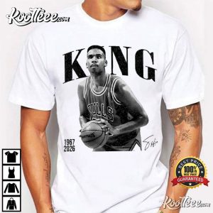 Stacey King Chicago Basketball Vintage Sport T Shirt (2)