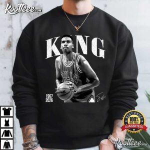 Stacey King Chicago Basketball Vintage Sport T Shirt (3)