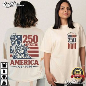 Vintage America 250 Years 1776 2026 Patriotic T Shirt (4)