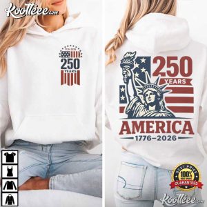 Vintage America 250 Years 1776 2026 Patriotic T Shirt (1)
