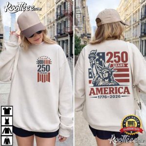 Vintage America 250 Years 1776 2026 Patriotic T Shirt (2)