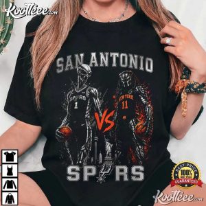 Wemby Vs Alien San Antonio Basketball Game Day T Shirt (4)