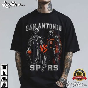 Wemby Vs Alien San Antonio Basketball Game Day T Shirt (1)