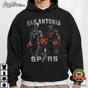 Wemby Vs Alien San Antonio Basketball Game Day T Shirt (3)