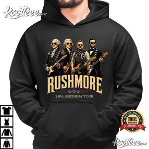 Patriotic Mount Rushmore 250th Birthday Tour Rockstar Graphic T Shirt (3)