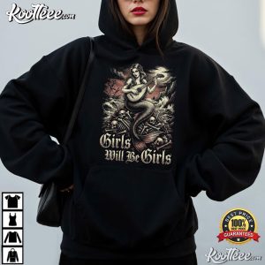 Siren Mermaid Girls Will Be Girls Vintage T Shirt (3)