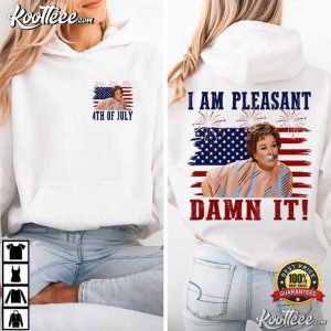 I Am Pleasant Damn It 4th Of July Steel Magnooliaz Movie T Shirt (3)