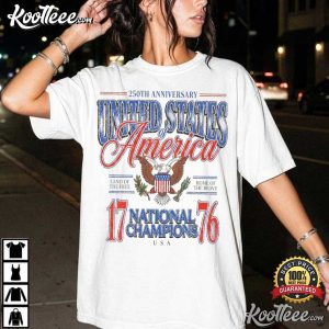 July 4th 1776 National Champions Funny America 250th Anniversary T Shirt (1)