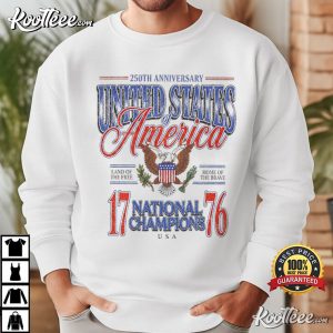 July 4th 1776 National Champions Funny America 250th Anniversary T Shirt (3)