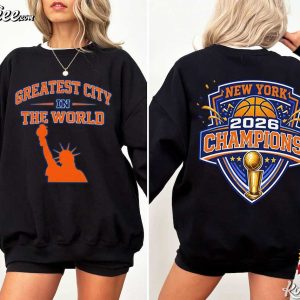 New York Knicks 2026 Champions Greatest City In The World T-Shirt New York Knicks 2026 Champions Greatest City In The World T Shirt (2)