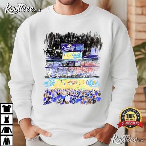 Oklahoma City Thunder Indiana Pacers Stadium Art T-Shirt Oklahoma City Thunder Indiana Pacers Stadium Art T Shirt (1)